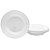 Jogo 6 Pratos Fundo Redondo Sopas Caldos Opaline Vidro Branco 22 cm - Imagem 1