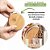 Kit 02 Potes Herméticos De Vidro Com Tampa De Bambu 900ml - Imagem 3