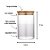 Kit 02 Potes Herméticos De Vidro Com Tampa De Bambu 900ml - Imagem 2