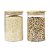 Kit 02 Potes Herméticos De Vidro Com Tampa De Bambu 900ml - Imagem 1