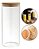 Pote Hermético De Vidro Tampa De Bambu 1200ml Mantimentos - Imagem 1