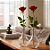 Kit 2 Vaso Decorativo 15 cm em Vidro Jarrinho Flores Solitátio Resistente - Imagem 1