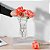 Kit 2 Vaso Decorativo 19cm em Vidro Jarrinho Arranjo Flores  Resistente Estilo Europeu - Imagem 4