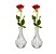 Kit 6 Vaso Decorativo 15 cm em Vidro Jarrinho Flores Solitátio Resistente - Imagem 2