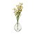 Vaso Decorativo 15 cm em Vidro Jarrinho Flores Solitátio Resistente - Imagem 1