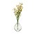 Vaso Decorativo 15 cm em Vidro Jarrinho Flores Solitátio Resistente - Imagem 2