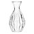 Kit 2 Mini Vaso de Vidro Sortido 11cm Transparente Lyor Decoração Casamento - Imagem 2