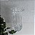 Kit 2 Vasos De Vidro 23cm Decorativo Alto Relevo Resistente Arranjo Flores - Imagem 3
