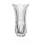 Vaso De Vidro 23cm Decorativo Alto Relevo Resistente Arranjo Flores - Imagem 2