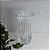 Vaso De Vidro 23cm Decorativo Alto Relevo Resistente Arranjo Flores - Imagem 4