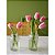 Kit 10 Vasos Decorativo em Vidro Jarrinho Flores Solitário Mesa Posta - Imagem 5