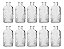 Kit 10 Vasos Decorativos 12,5 Cm Vidro Flores Solitário - Imagem 1