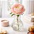 Kit 2 Vaso Decorativo 8cm Mini Vidro Flores Resistente - Imagem 1