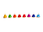 Sinos de Mesa Kidzzo Colorido - Kit com 8 - Imagem 1