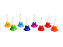 Sinos de Mão Kidzzo Colorido - Kit com 8 - Imagem 1