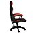 Cadeira Gamer Fratini Com Rodas E Almofadas Preto E Vermelho - Imagem 2