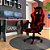 Cadeira Gamer Fratini Com Rodas E Almofadas Preto E Vermelho - Imagem 5