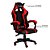 Cadeira Gamer Fratini Com Rodas E Almofadas Preto E Vermelho - Imagem 4