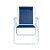 Cadeira De Praia Mor Alta Sannet Aço Azul Marinho - Imagem 2