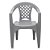 Cadeira Plástica Tramontina Iguape Com Apoio Braços Cinza - Imagem 6