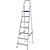 Escada Domestica Mor Aluminio 7 Degraus - Imagem 1