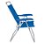 Cadeira De Praia Reclinavel Mor Aluminio Boreal Azul - Imagem 3