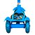 Patinete infantil 3 rodas com cesta azul para crianças - Imagem 2