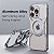 Metal Alumínio Liga 360 ° Rotation Stand Rimless Phone Case para iPhone 15 14 13 Pro Max MagSafe Magnetic Bumper Cover - Imagem 1