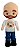 Boneco mascote do Clube dos Carecas Yul com barba - Imagem 1