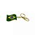 Chaveiro Brasil Bandeira Ouro - Imagem 3