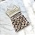 Conjunto Shorts Empina e Laço Fake Cintura Alta Animal Print Off White - Imagem 1