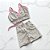 Conjunto Shorts Empina e Laço Fake Cintura Alta Mini Poá Branco e Rosinha - Imagem 1