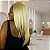 Peruca Feminina Cabelo Sintético Com Ajuste Cor Loiro Clarissímo 50cm De Comprimento - Imagem 2