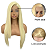 Peruca Feminina Cabelo Sintético Com Ajuste Cor Loiro Clarissímo 50cm De Comprimento - Imagem 3
