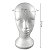 Cabeça de Isopor Feminino + Touca Wig Cap Bege + Fita Adesiva Lace Front 12 metros x 1,9 cm - Imagem 2