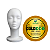 Cabeça de Isopor Feminino para Treino + Fita Adesiva Goldeco Super 5 metros x 3,5 cm - Imagem 1