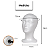 Cabeça de Isopor Feminino para Treino 4 Unidades, Oculos, Chapeu, Moda - Imagem 3