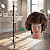 Cabeça de Boneca para Treino Cabelo Afro + Tripé com Bandeja , Babeiro , Cabeleireiro - Imagem 1
