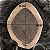 Prótese Capilar Masculina Resistente Híbrida Mono Duro (20 x 25 cm) #1B 30% Castanho Escuro com 30% de Grisalhos - Imagem 3