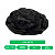 Prótese Capilar Masculina Base Transpirável Cor Preta 12,5X17,5cm 120% Densidade - Imagem 3