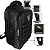 Kit Mochila Unissex Com Compartimento Para Notebook Ideal Para Trabalho Faculdade Viagens Preta + Fone Bluetooth 5.0 Sem Fio - Imagem 2
