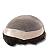 Prótese Capilar Resistente Transpirável 20 x 25 cm #1B Castanho Escuro Corte 01 - Imagem 6
