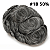 Prótese Capilar Masculina Base Transpirável Cor Castanho Escuro 50% Grisalho 20X25cm 120% Densidade - Imagem 4