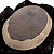 Prótese Capilar Masculina Resistente Transpirável #1A Castanho Escuro Intenso 17,5X22,5cm 120% Densidade - Imagem 4