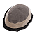 Prótese Capilar Masculina Resistente Transpirável #1A Castanho Escuro Intenso 17,5X22,5cm 120% Densidade - Imagem 2