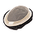 Prótese Capilar Masculina Resistente Transpirável #1B Castanho Escuro 20X25cm 120% Densidade - Imagem 3