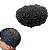 Prótese Capilar Afro 8mm Fios Na Cor Preta Base Micropele 20x25cm - Imagem 1