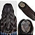 Topo Feminino Tic Tac Castanho Escuro 40cm Comprimento 13,5x14,5cm Cabelo Humano E Liso - Imagem 7