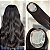 Topo Feminino Tic Tac 40cm Comprimento 13,5x14,5cm Cabelo Humano Castanho Escuro - Imagem 6