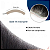 Franja Base Silicone 2,5cm x 16cm Cabelo Humano Cor Castanho Escuro 30% Grisalho - Imagem 5